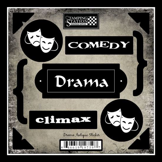 Stamping Station - Drama Antique Stickers